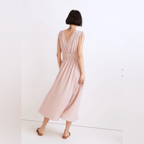 Sophia Smocked Midi Dress in Polka Dot - Picture 2 of 6